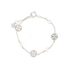 Women Tory Burch Crystal Pearl Logo Bracelet