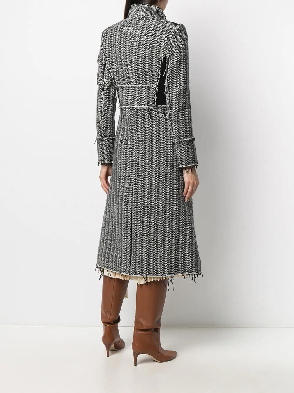 Women Tory Burch Double-breasted Raw-cut Coat - Image 4