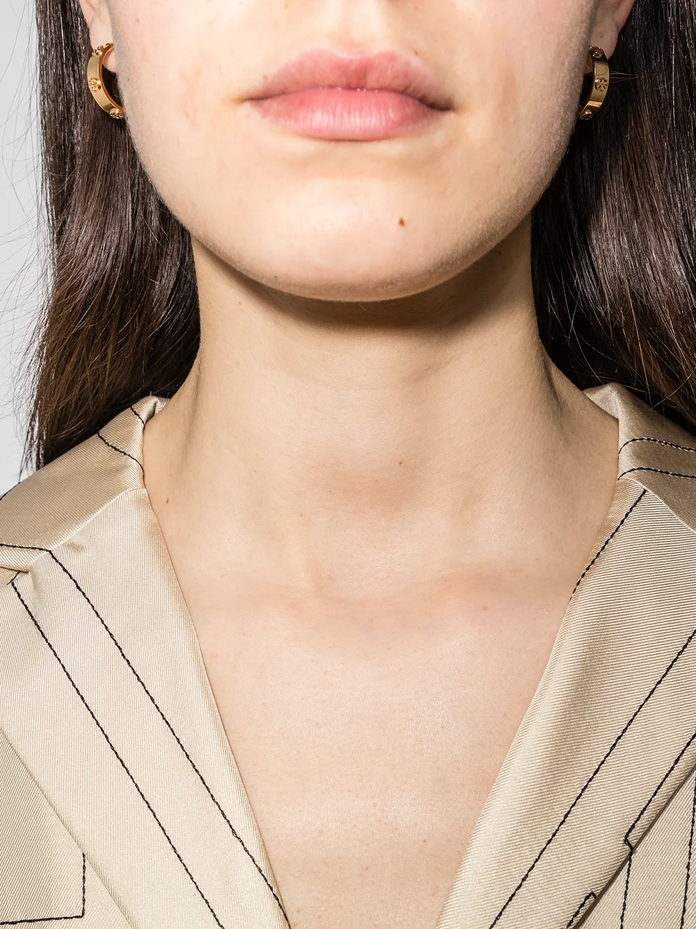 Women Tory Burch Miller Stud Hoop Earrings - Image 2