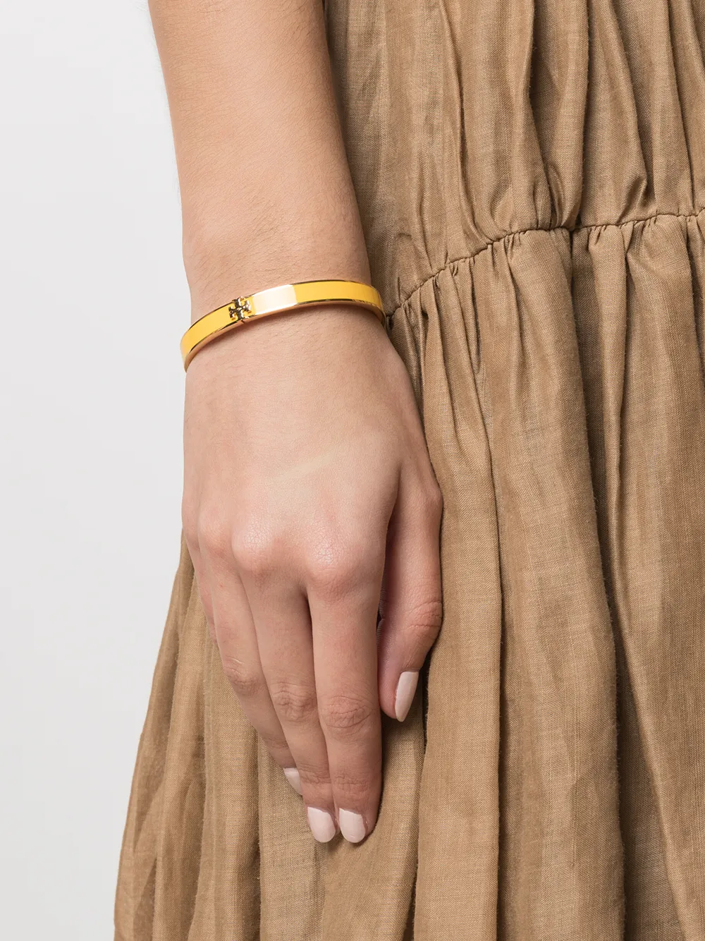 Women Tory Burch Kira 18kt Gold-plated Enamel Bracelet - Image 2