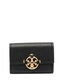 Women Tory Burch Logo Plaque Leather Purse