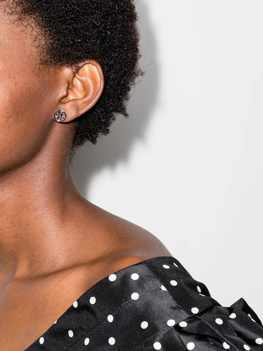 Women Tory Burch Miller Double-T Stud Earrings - Image 2