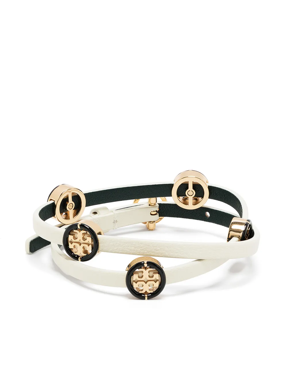 Women Tory Burch Miller Two-tone Double-wrap Bracelet