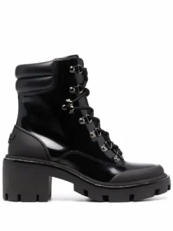 Women Tory Burch Lug-sole Leather Ankle Boots