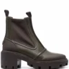 Women Tory Burch Chunky-sole Leather Ankle Boots