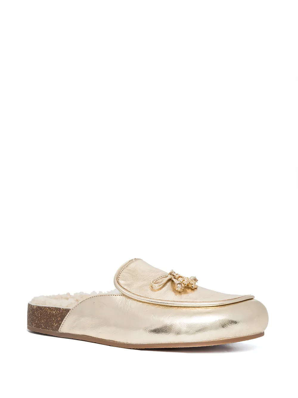 Women Tory Burch Tory Charm Shearling Mules - Image 2