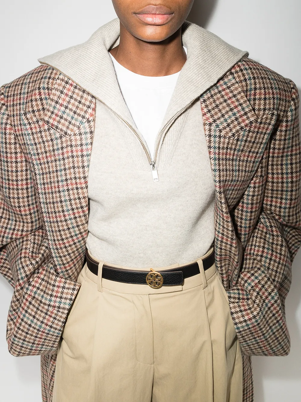 Women Tory Burch Double T Reversible Belt - Image 2