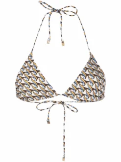 Women Tory Burch Wave-print Bikini Top