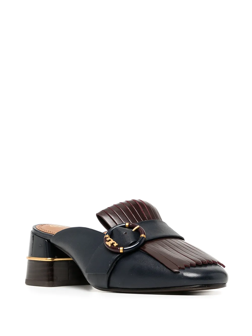 Women Tory Burch Multi Logo Kiltie Mules - Image 2