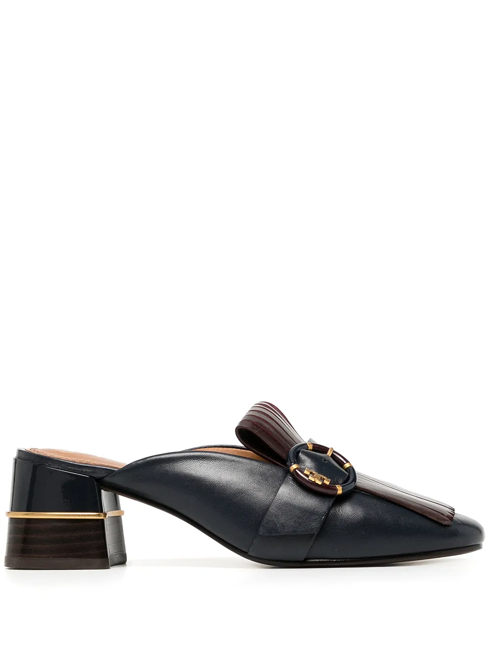 Women Tory Burch Multi Logo Kiltie Mules