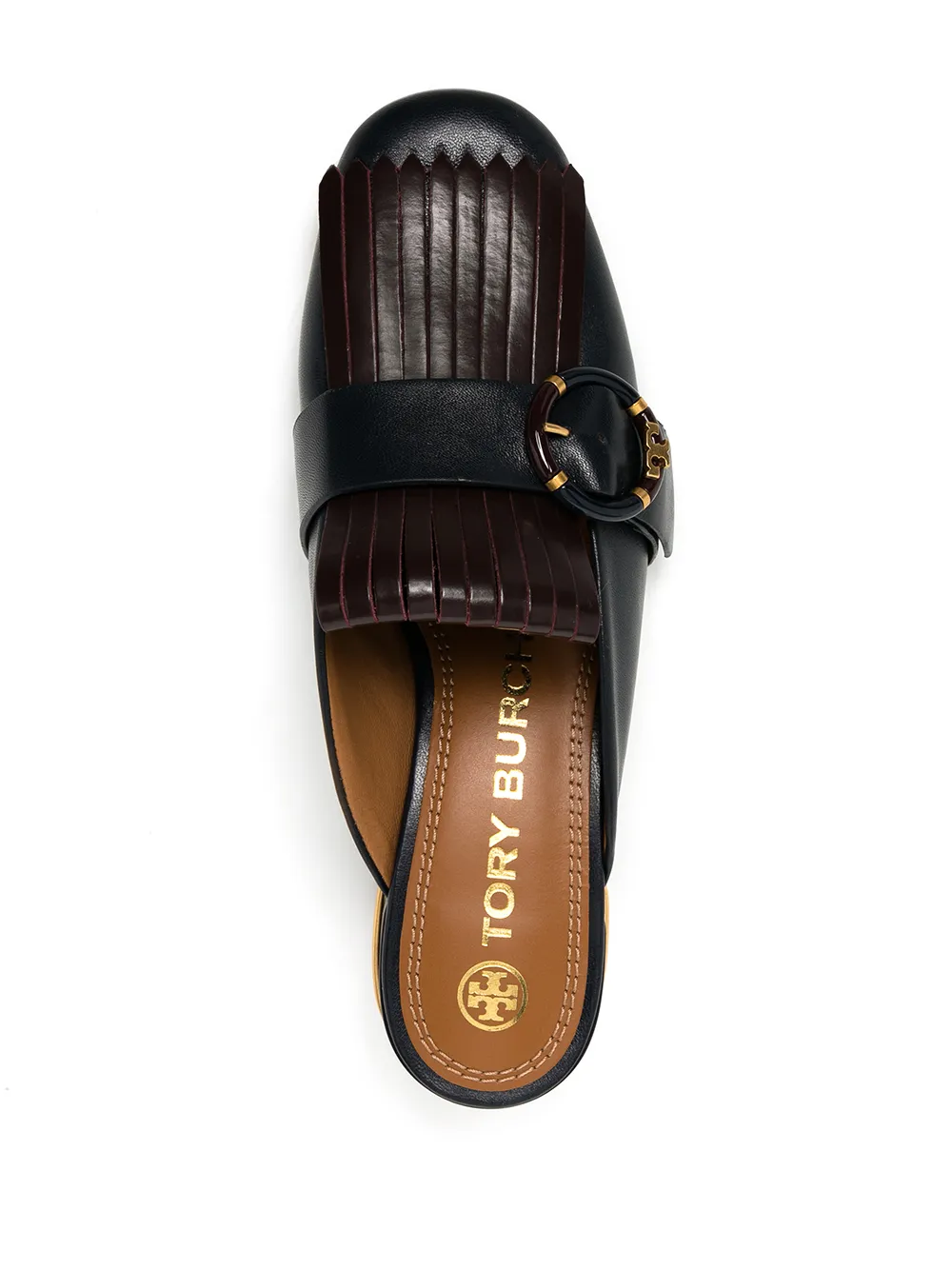 Women Tory Burch Multi Logo Kiltie Mules - Image 4