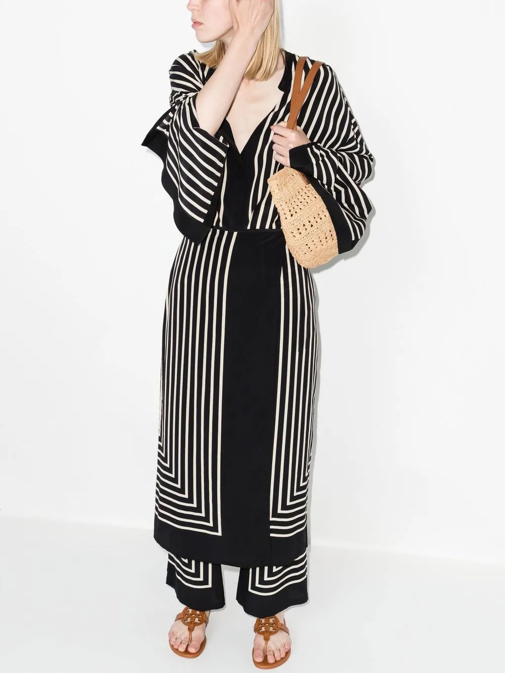 Women Tory Burch Miller Soft Logo Leather Sandals - Image 5