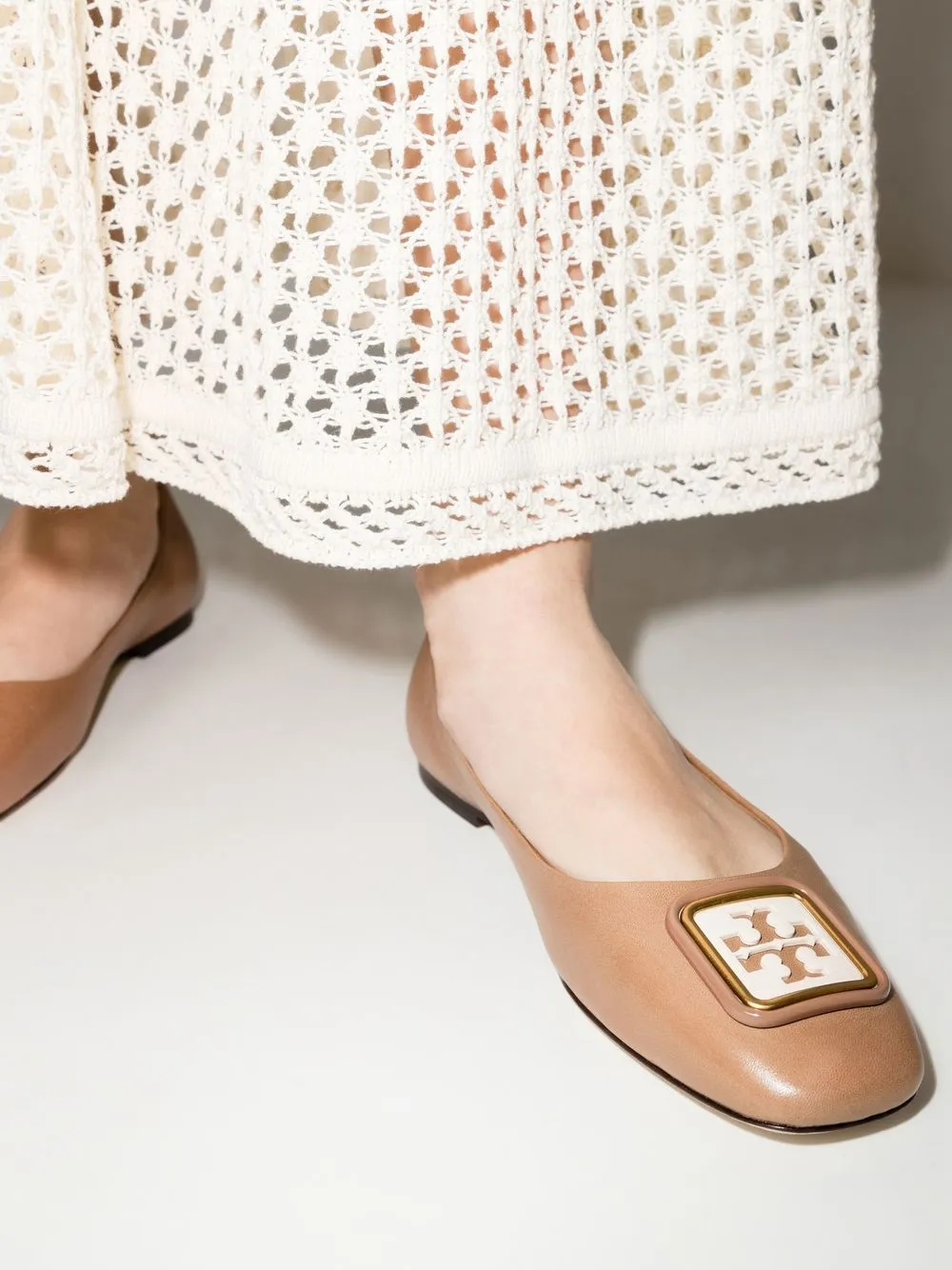 Women Tory Burch Georgia Bombé Ballerina Shoes - Image 3