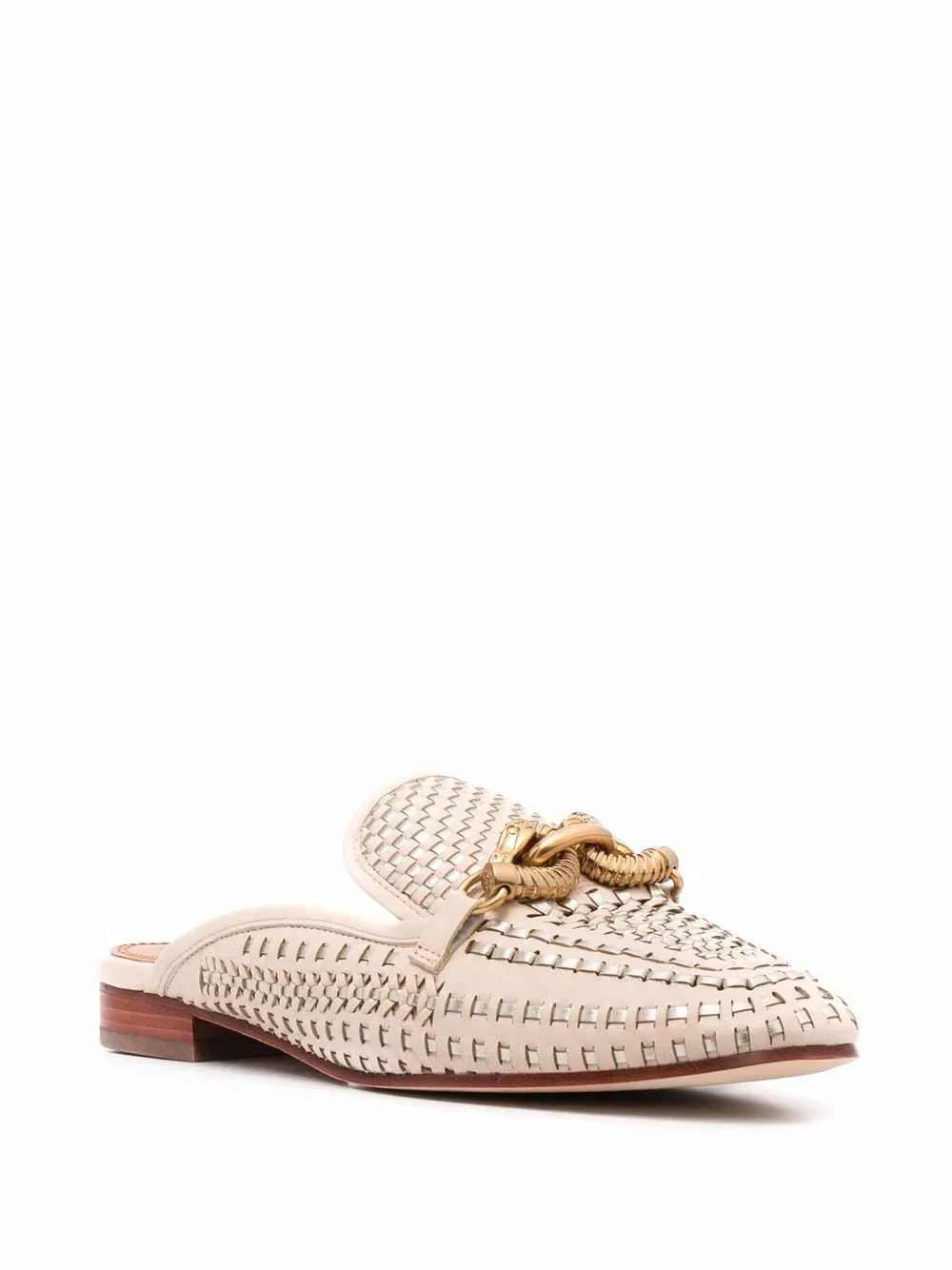 Women Tory Burch Jessa Braided-detail Loafers - Image 2