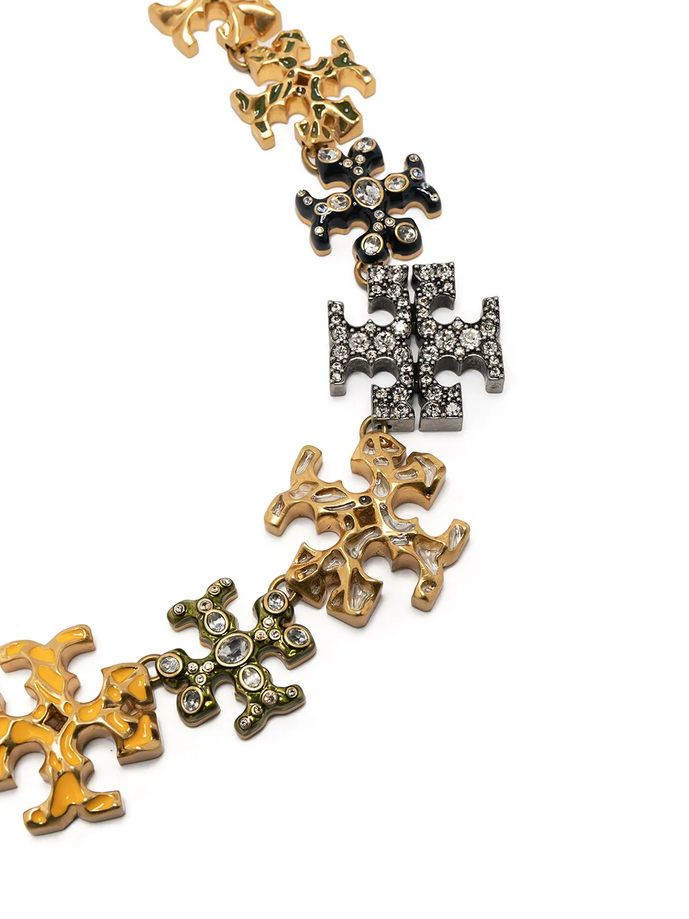 Women Tory Burch Embellished Logo Necklace - Image 3