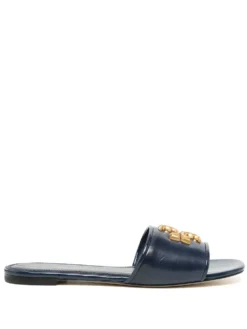Women Tory Burch Eleanor Logo-plaque Slides