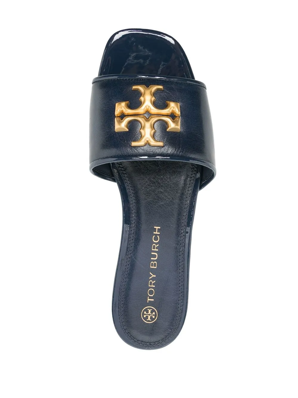Women Tory Burch Eleanor Logo-plaque Slides - Image 4