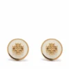 Women Tory Burch KIRA ENAMEL CIRCLE-STUD EARRING
