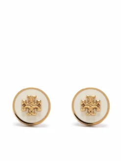 Women Tory Burch KIRA ENAMEL CIRCLE-STUD EARRING