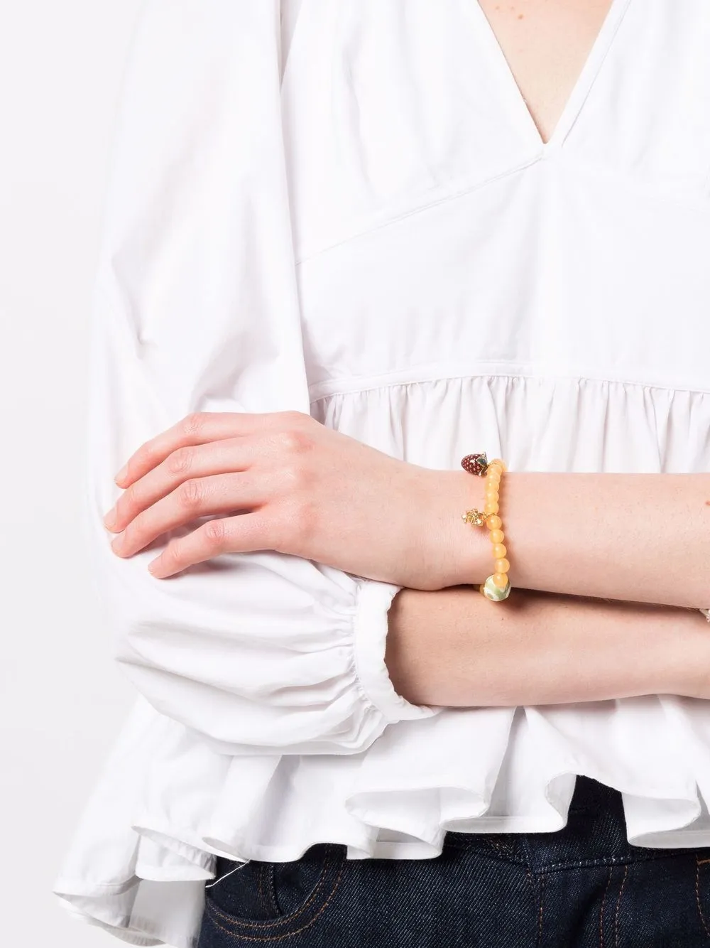 Women Tory Burch Charm-detail Bracelet - Image 2