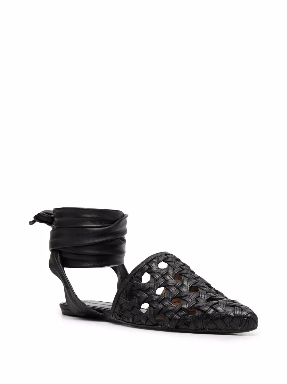 Women Tory Burch Interwoven Leather Sandals - Image 2