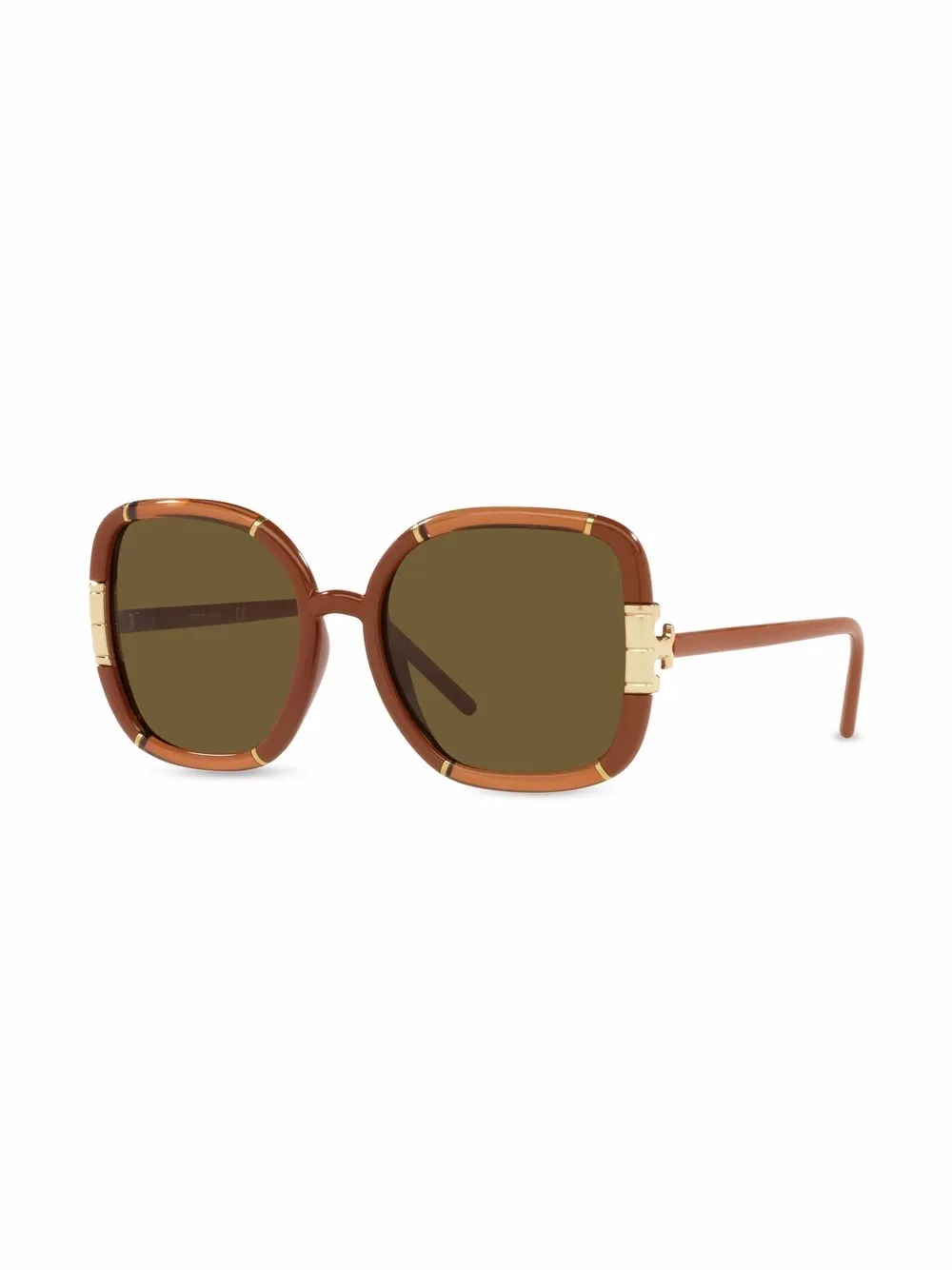 Women Tory Burch Logo-hinge Square-frame Sunglasses - Image 2