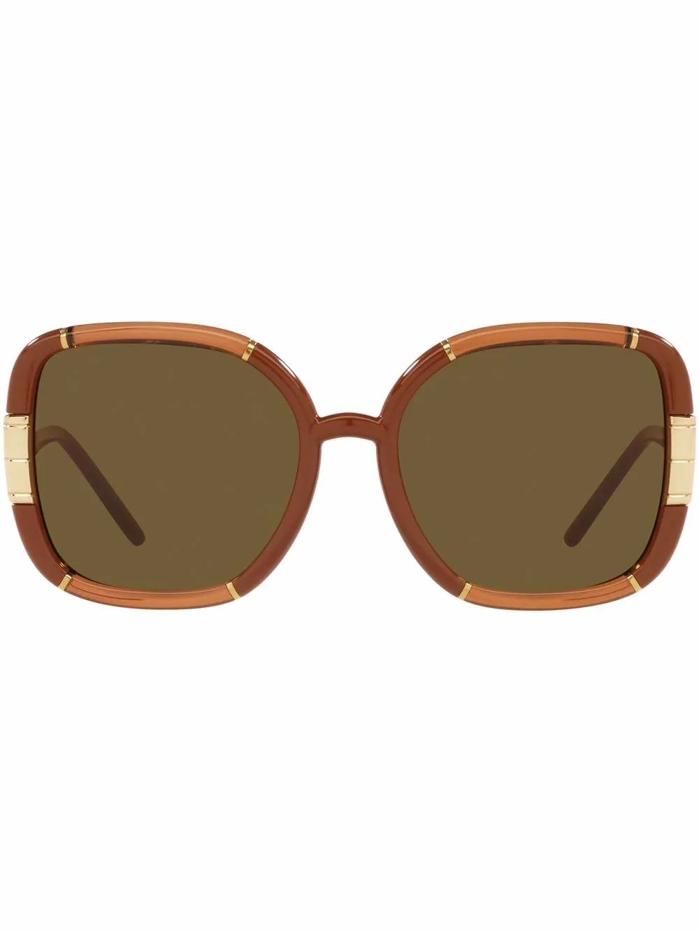 Women Tory Burch Logo-hinge Square-frame Sunglasses