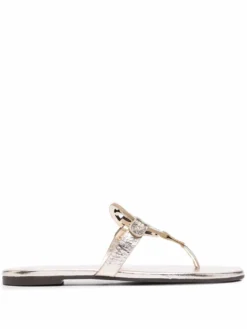 Women Tory Burch Ciabatte Miller Metallic-effect Sandals