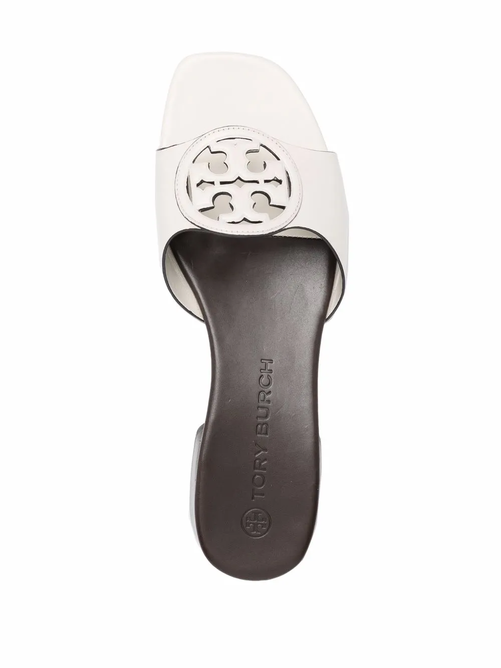 Women Tory Burch Logo-patch Open Toe Sandals - Image 4