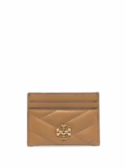 Women Tory Burch Logo-plaque Leather Cardholder