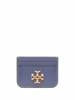 Women Tory Burch Double T Leather Cardholder