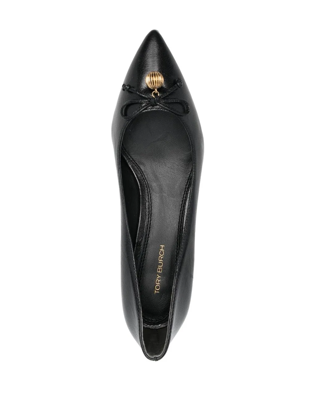 Women Tory Burch Bow-detail Pointed-toe 40mm Pumps - Image 4