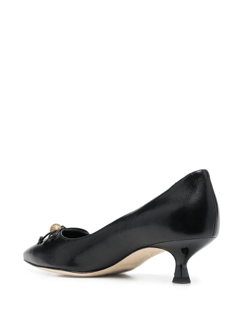Women Tory Burch Bow-detail Pointed-toe 40mm Pumps - Image 3