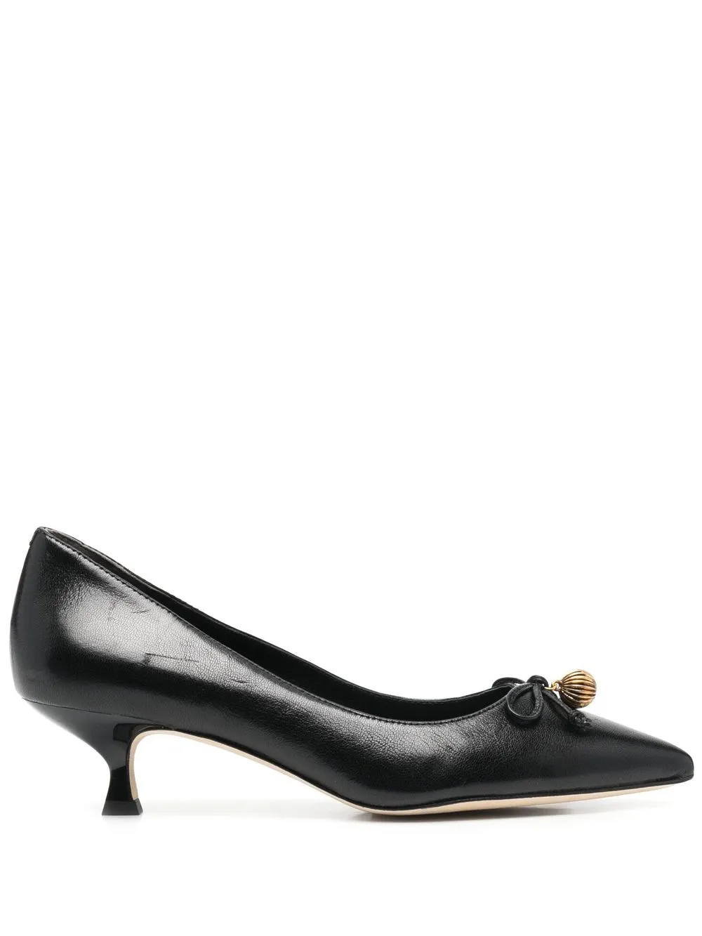 Women Tory Burch Bow-detail Pointed-toe 40mm Pumps