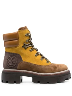 Women Tory Burch Colour-block Panelled Leather Ankle Boots