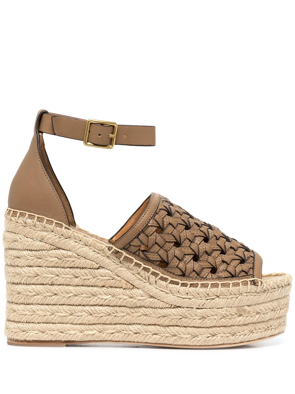 Women Tory Burch Basketweave Espadrille Wedges