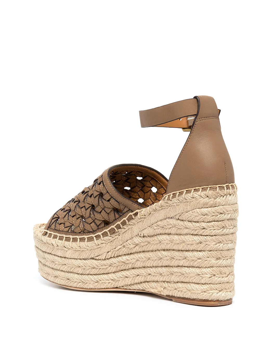 Women Tory Burch Basketweave Espadrille Wedges - Image 3