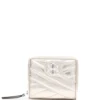 Women Tory Burch Metallic-effect Quilted Wallet