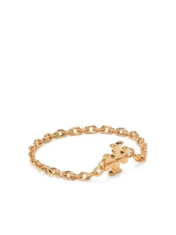 Women Tory Burch Double-T Chain-link Ring