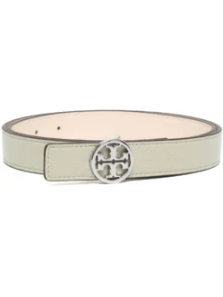 Women Tory Burch Miller Logo-plaque Leather Belt