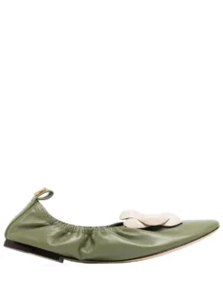 Women Tory Burch Floral-embellished Ballerina Shoes