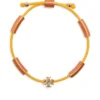 Women Tory Burch Kira Guilloche Leather Bracelet