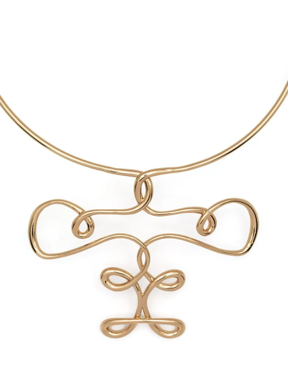 Women Tory Burch Twisted Collar Necklace - Image 3
