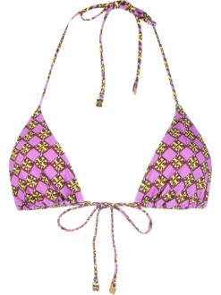 Women Tory Burch Monogram-print Bikini Top
