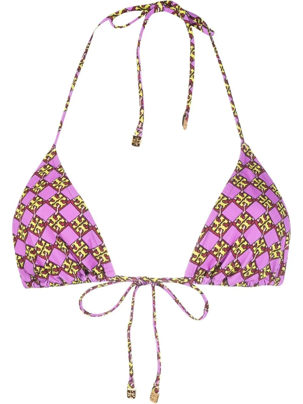 Women Tory Burch Monogram-print Bikini Top