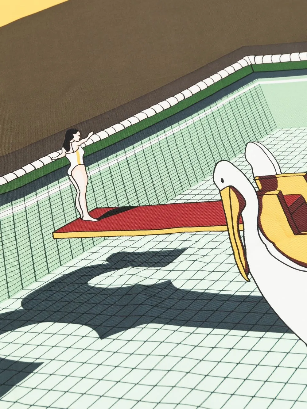 Women Tory Burch Pelican Reef Logo-print Scarf - Image 4