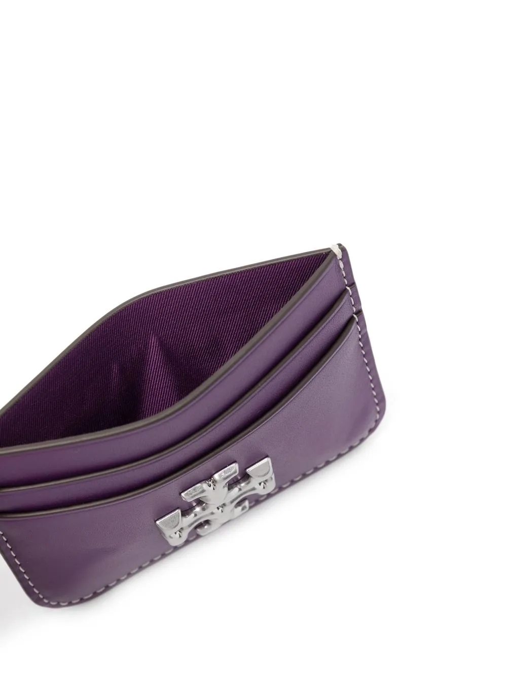 Women Tory Burch Eleanor Logo-plaque Cardholder - Image 3