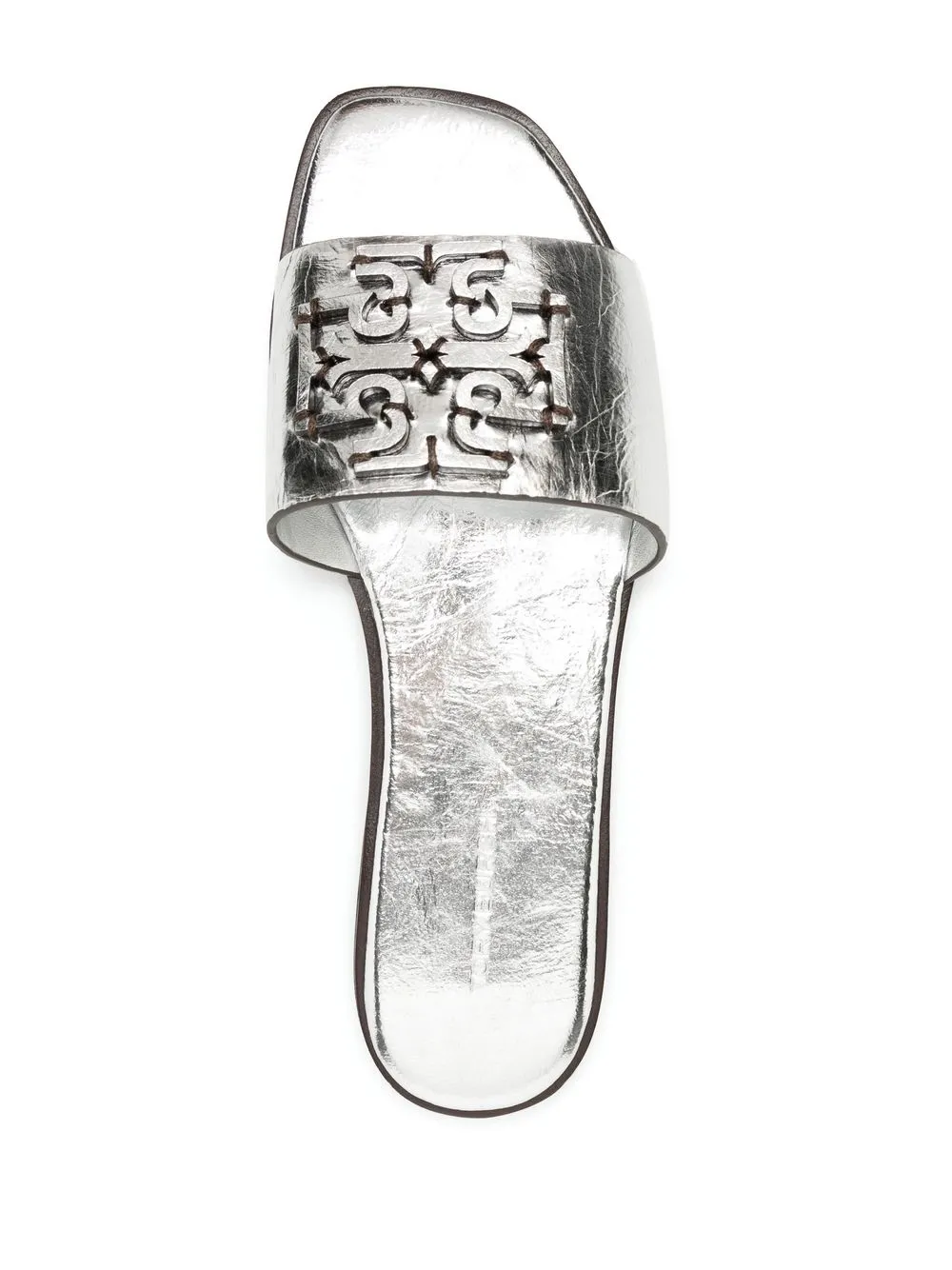 Women Tory Burch Ines Leather Slides - Image 4