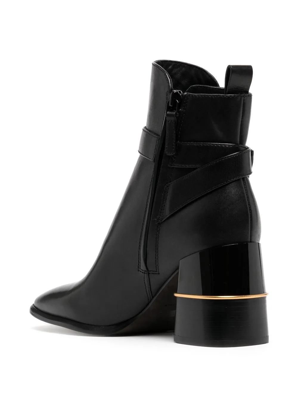 Women Tory Burch Logo Buckle 70mm Ankle Boots - Image 3