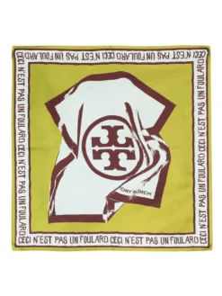 Women Tory Burch Ceci N'est Pas Logo Scarf